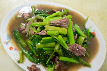 beef with water spinach
