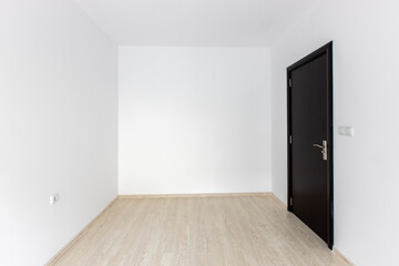 Empty bright room. New home. Interior photography.