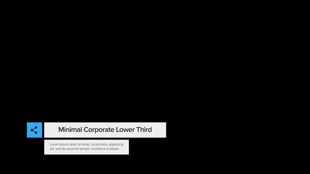 Minimal Corporate Lower Third