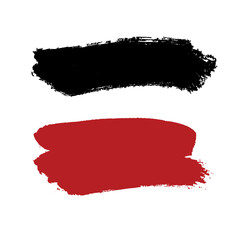 Hand painted vector brush stroke banners.