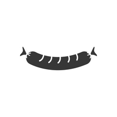 sausage icon image, silhouette style