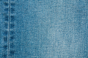 Denim blue jeans texture close up background top view