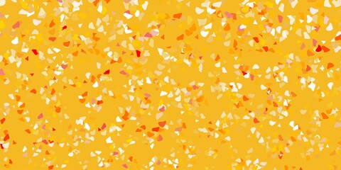 Light orange vector backdrop with chaotic shapes.