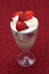 STRAWBERRIES AND ICE CREAM