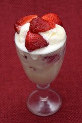 STRAWBERRIES AND ICE CREAM