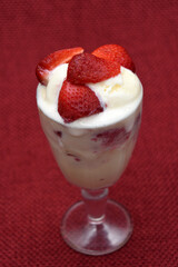 STRAWBERRIES AND ICE CREAM