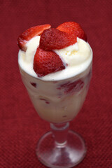 STRAWBERRIES AND ICE CREAM