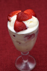 STRAWBERRIES AND ICE CREAM