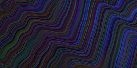 Dark BLUE vector backdrop with bent lines.