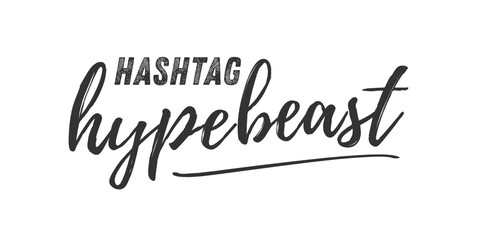 Hashtag Hype Beast Vector Illustration Background