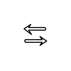 left right arrow icon for mobile concept and web apps design