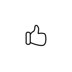 Like line icon on white background