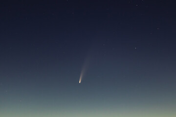 Comet C / 2020 F3 Neowise in close up