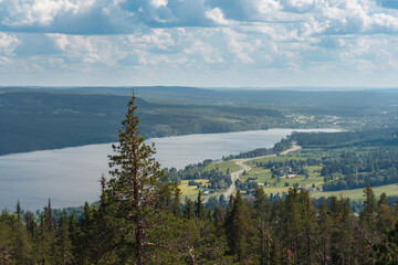 Hoverberg. View from the top of the mountain.