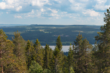 Hoverberg. View from the top of the mountain.