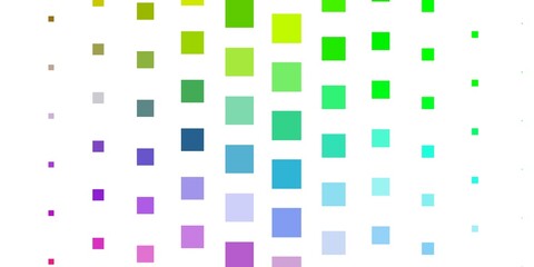 Light Multicolor vector backdrop with rectangles. Abstract gradient illustration with rectangles. Pattern for business booklets, leaflets