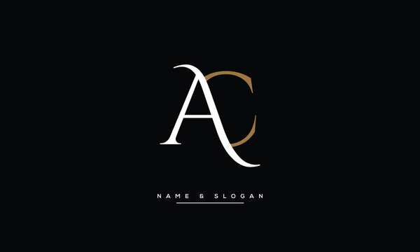 AC ,CA ,A ,C  Abstract Letters Logo Monogram