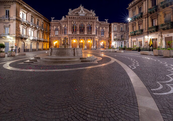 Fototapeta premium Catania. Theater Massimo Bellini.