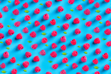Summer raspberries pattern