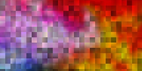 Light Multicolor vector pattern in square style.