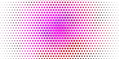 Light Pink vector background with bubbles. Abstract illustration with colorful spots in nature style. Design for your commercials.