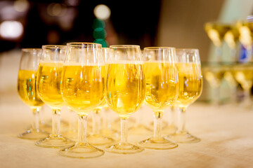 champagne glasses