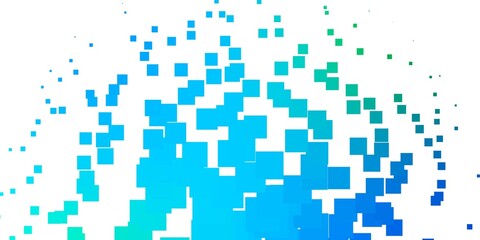 Light Blue, Green vector background in polygonal style. Modern design with rectangles in abstract style. Template for cellphones.