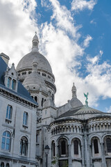 Paris, basilica Sacre-Coeur, famous monument in Montmartre
