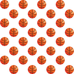 basketball balloons sport pattern background