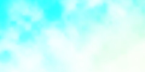 Light BLUE vector layout with cloudscape. Shining illustration with abstract gradient clouds. Pattern for your booklets, leaflets.