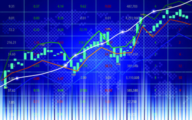 tock market or forex trading graph in graphic concept suitable for financial investment or Economic trends business idea and all art work design. Abstract finance background.