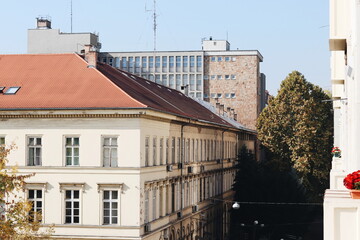 Fototapeta na wymiar Beautiful view on European-style house in Budapest