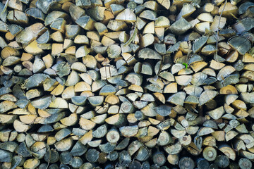 wooden logs background for wallpaper. Wood texture.