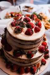 pancakes with berries and cream