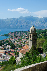 Fototapeta premium view of kotor bay montenegro