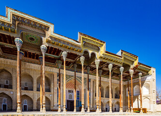 Medieval Mosque in Bukhara Uzbekistan - obrazy, fototapety, plakaty