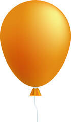 Vector Yellow Balloon. Party, Birthday Decoration.