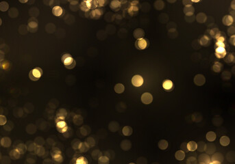 Gold bokeh blur