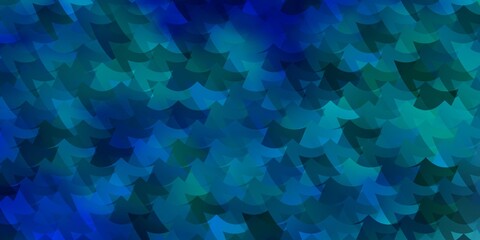 Obraz premium Light BLUE vector background in polygonal style.