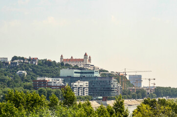 A beautiful view of Bratislava city at Slovakia.