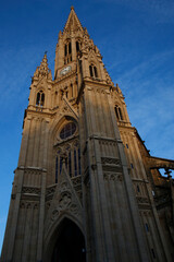 Fototapeta na wymiar Cathedral in the downtown of San Sebastian