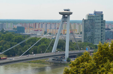 A beautiful view of Bratislava city at Slovakia.