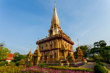 Naklejka premium Wat Chalong Thai Temple Phuket Thailand