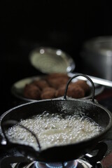 delicious evening food prepared during in a kitchen.
