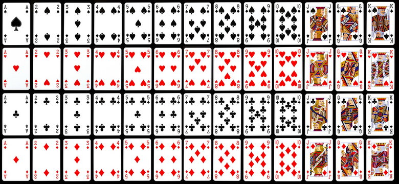&lrm;Negotin, Serbia, April &lrm;14, &lrm;2020, collection of playing cards of all kinds