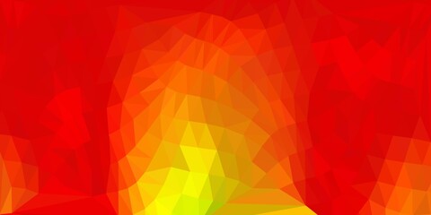 Fototapeta premium Dark green, yellow vector triangle mosaic backdrop.