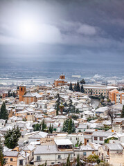 Fototapeta premium Albaicín nevado