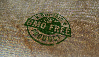GMO free organic product stamp and stamping