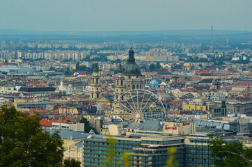 Fototapeta premium A beautiful view of Budapest city at Hungary.