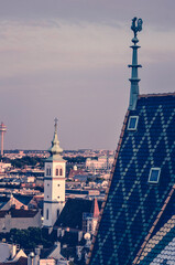 Obraz premium A beautiful view of Vienna city at Austria.